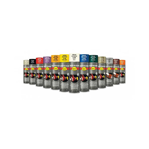 RUST OLEUM 2178 Couche de finition Hard Hat 500 ml noir mat aérosol