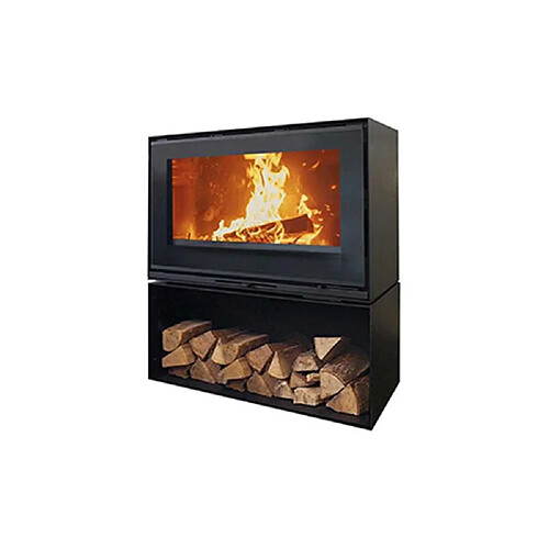 Poêle à bois fonte 10kw noir - 411203PEINTANTHRACITE - GODIN