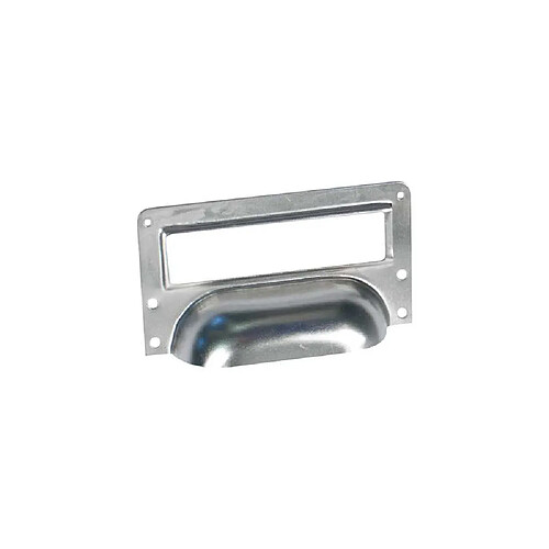 Cadap Poignée coquille porte-étiquette - Argent