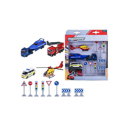Majorette Premium Playset Secours Coffret véhicules secours 1/64