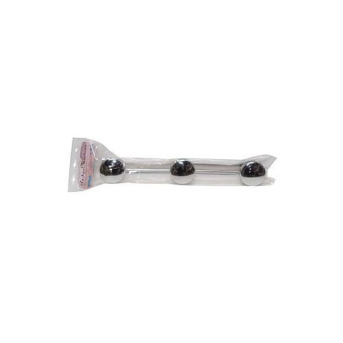 Godonnier 51301 Patère murale 3 têtes Ø 65 mm acier chromé