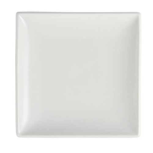 Assiettes Carrées Blanches 140(L) mm Lot de 12 Olympia