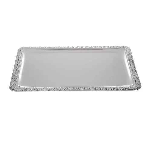 Plateau de service rectangulaire inox poli - APS 420 x 310 mm