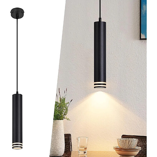 Nettlife Suspension cylindre GU10 - Noir