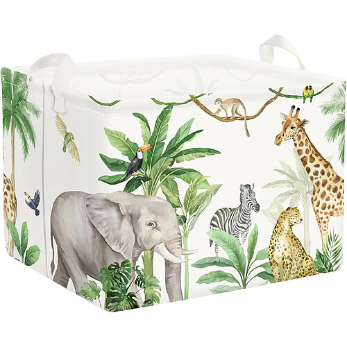 Vendos85 Panier de rangement girafe - Multicolore