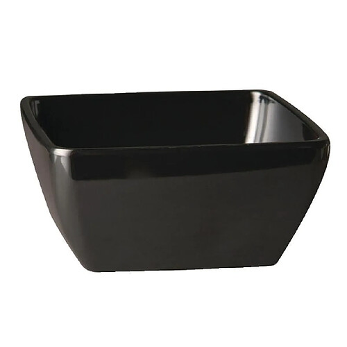 Bol carré en mélamine noir Pure 90 mm - APS 140 ml