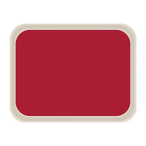 Plateau de service rouge - 4 mesures - Mélamine - Roltex