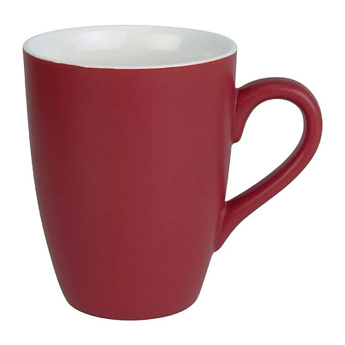Mug Pastel Mat Rouge 320 ml - Lot de 6 - Olympia