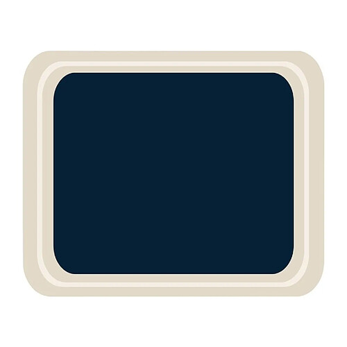 Plateau de service bleu - 4 mesures - Mélamine - Roltex