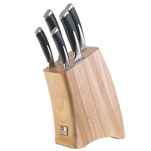 Bloc de 5 couteaux inox - 697001 - Kyu - AMEFA
