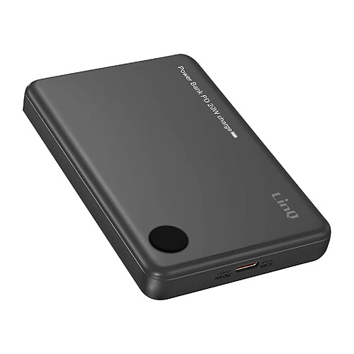 LinQ Power Bank USB-C Power Delivery 20W 15000mAh Compatible MagSafe Noir
