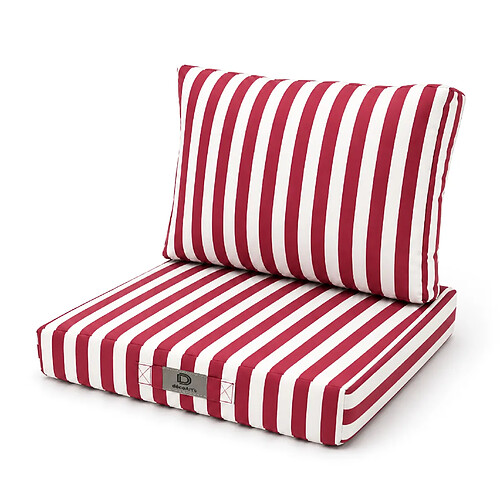 Déco arts Rayures - 60x60 cm - Rouge