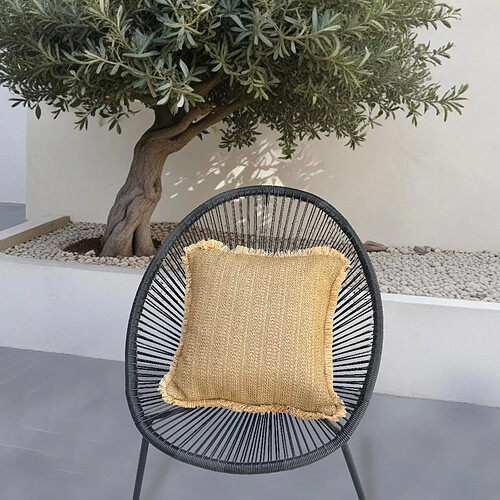 Déco arts Effet Raphia - 45 x 45 cm - Beige