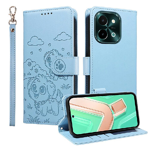 GOKEN Coque Portefeuille Cuir Pour Vivo Y28 4G - Housse Magnétique Avec 3 Portes-Cartes, Support Visionnage - Or Rose
