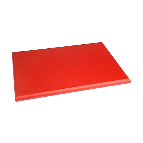 Planche polyéthylène 450 x 300 mm rouge haute densité - Hygiplas