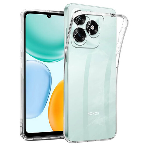 Htdmobiles Coque pour Honor X5c Plus - housse etui silicone gel fine + film ecran - TRANSPARENT TPU