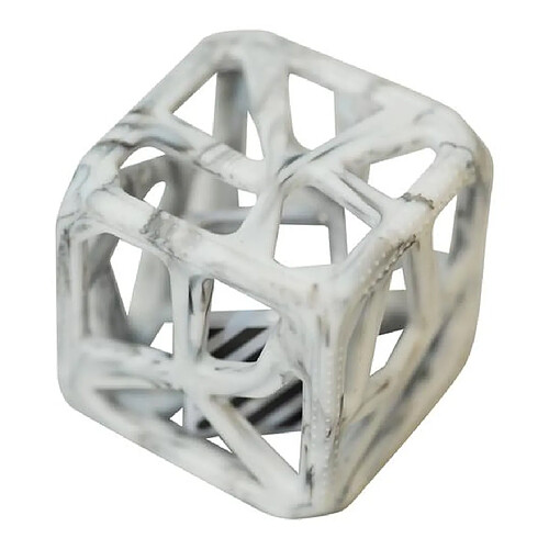 Malarkey Kids Hochet cube de dentition bébé en silicone facile à agripper