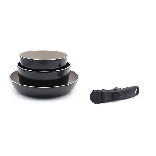 Set 4 pièces amovible aluminum 'So nature - Océan' Laguiole LA-9120172