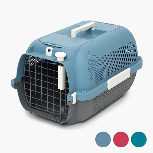 Cat-it Transporteur pour chat CATIT - Moyen - Hauteur max du chat 27 cm - Bleu-Gris