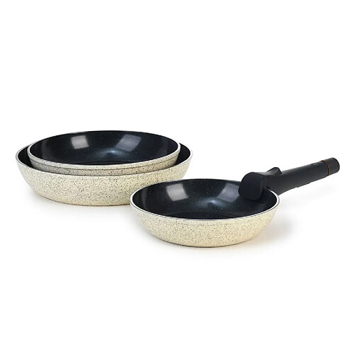 Set 3 poêles 20/24/28cm JADE 'réactif' Laguiole LA-9120335