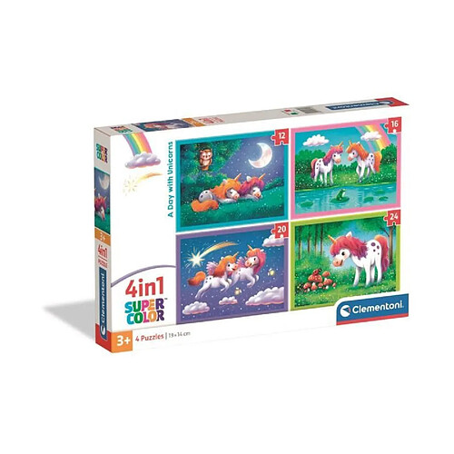 Clementoni Puzzle enfant 4 en 1 licornes