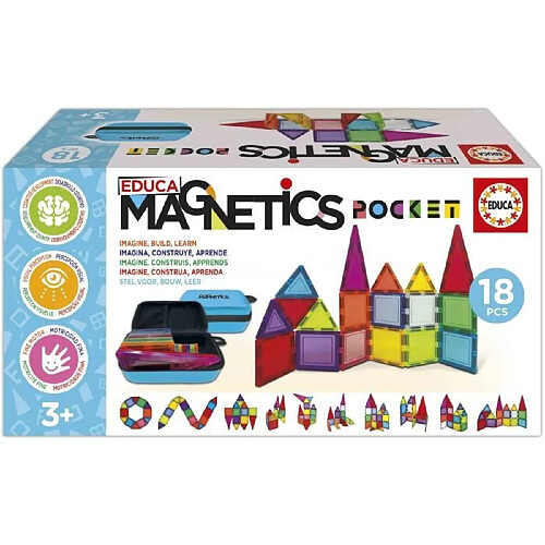 Educa Borras Magnetics mallette jeu de construction - Multicolore