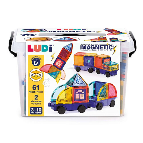 Ludi jeu de construction magnétique - Multicolore
