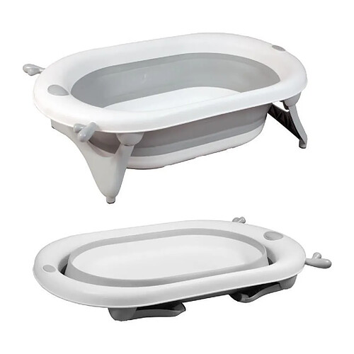 Baignoire pliante - 23x80x49 cm - Gris blanc - LOOPING