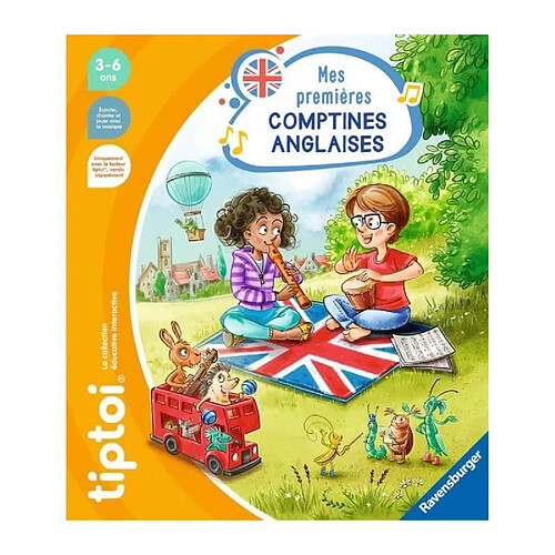 tiptoi, Livre interactif, Mes premieres comptines anglaises, 3 ans, 13099011, Ravensburger
