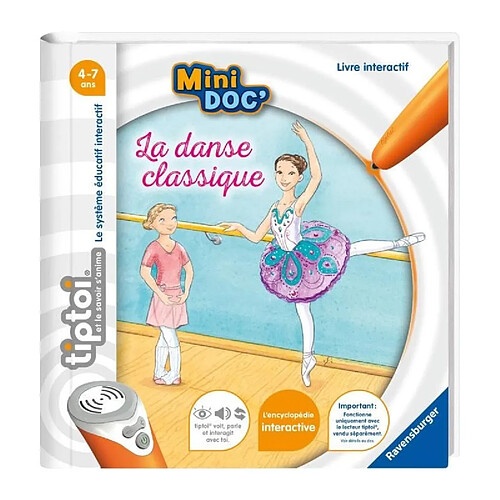 tiptoi, Livre interactif, Mini Doc' La danse classique, 4 ans, 13099021, Ravensburger