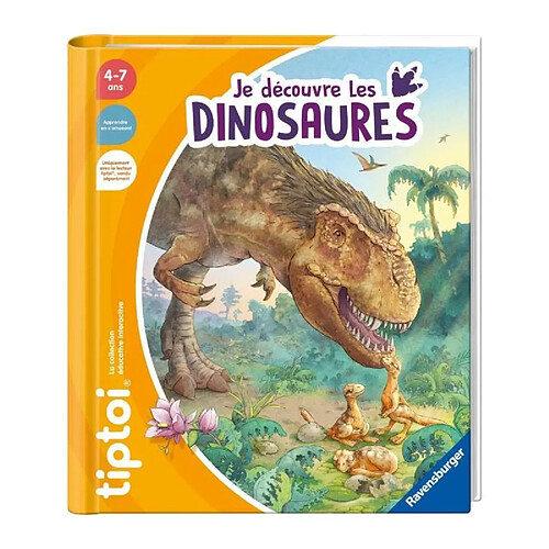 tiptoi, Livre interactif, Je découvre les dinosaures, 4 ans, 13099013, Ravensburger