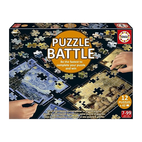 Educa borras Puzzle enfant Battle Art - 12 puzzles