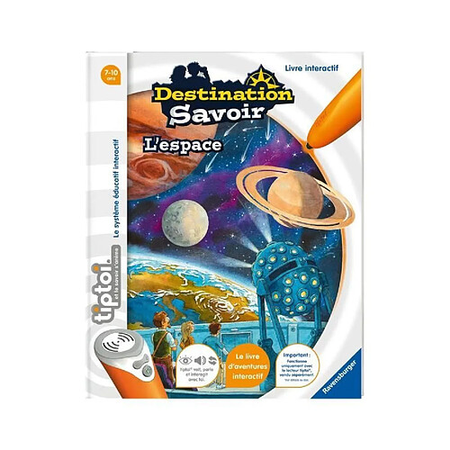 tiptoi, Livre interactif, Destination Savoir L'espace, 7 ans, 13099007, Ravensburger