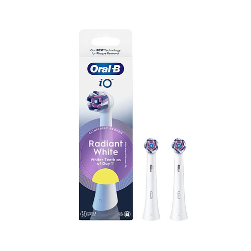 Oral-b têtes de brosse à dents iO Radiant White - 2 unités