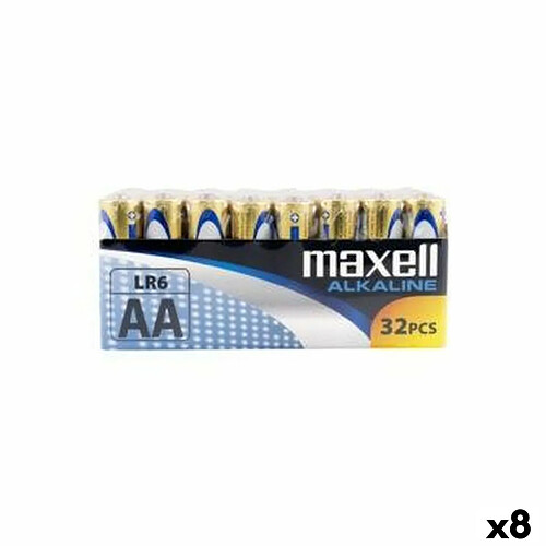 Piles Alcalines Maxell LR06 1,5 V (32 Pièces) (8 Unités)
