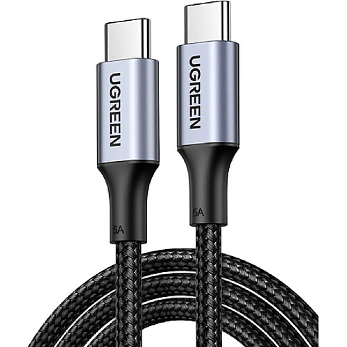 UGreen câble usb-c renforcé 1m 100w charge rapide noir