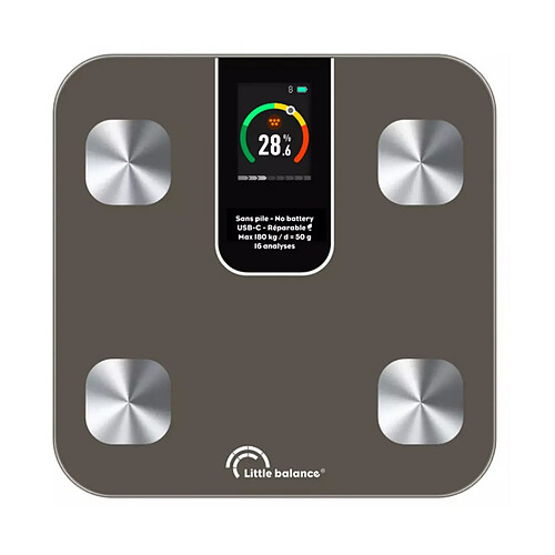 Impédancemètre 180kg/50g gris - 8837 - LITTLE BALANCE