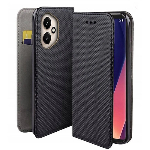 Htdmobiles Housse etui portefeuille avec coque interieure en silicone pour Honor 400 5G + film ecran - NOIR MAGNET