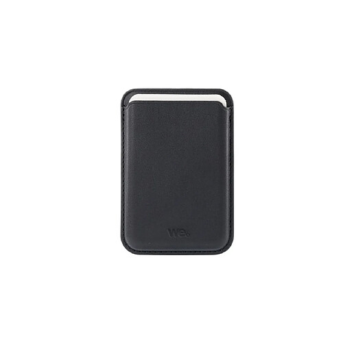 WE Porte-cartes magnétique compatible magsafe Noir - Rangement jusqu'à 2 cartes - aimanté au dos de son iPhone (modèles compatibles ou sur une coque magsafe)