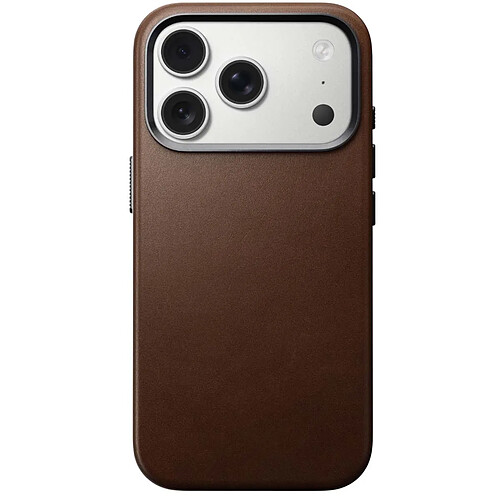 Nomad Coque pour iPhone 17 Pro MagSafe en Cuir Traditional Antichocs Marron
