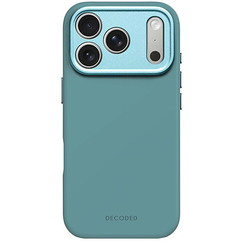 Decoded Coque en Silicone pour iPhone 17 Pro Antimicrobienne Compatible MagSafe Turquoise