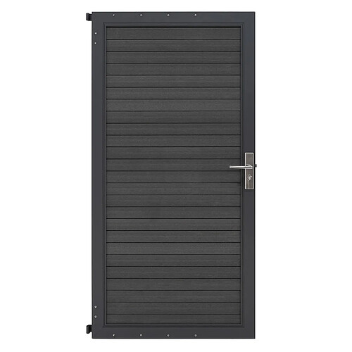 Monstershop Kit Clôture Portillon en Composite - Gris