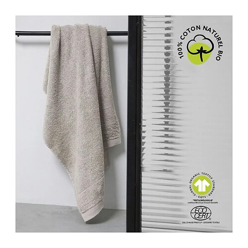 Today serviette de toilette coton bio - sable