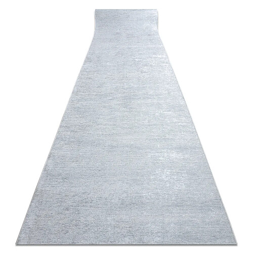 RUGSX TAPIS DE COULOIR antidérapant LOTUS SMOOTH 52421 Mélange gris lavable 80cm 80x520 cm