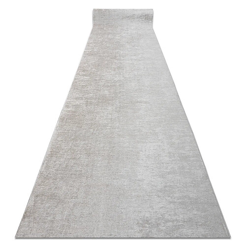 RUGSX TAPIS DE COULOIR antidérapant LOTUS SMOOTH 52420 Mélange beige lavable 120cm 120x360 cm