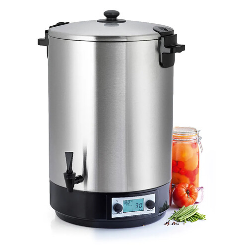 Stérilisateur de bocaux électrique cuve inox avec robinet et minuteur 45l 2500w - NS ST45INA - NATURE&SAVEURS