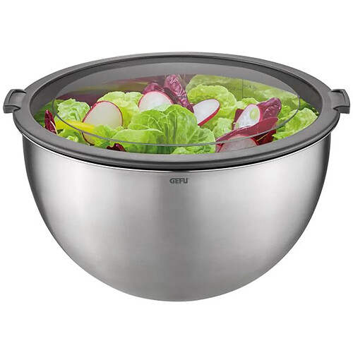 Lot de 3 saladiers 1l/2,5l/4,5l avec couvercle hermétique inox - 89430 - Mondi - GEFU