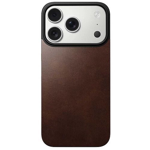 Nomad Coque pour iPhone 17 Pro MagSafe en Cuir Horween Ultra-Mince Marron