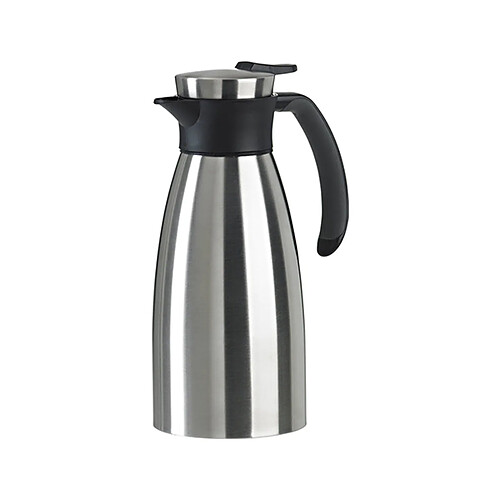 Pichet isotherme 1l inox et noir - 508932 - Soft Grip - EMSA