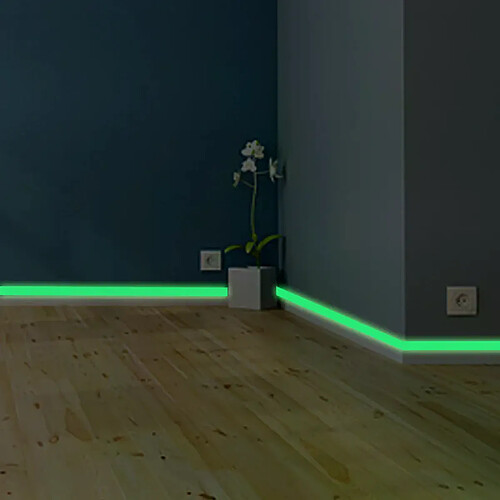 General Autocollant mural lumineux phosphorescent pour salon, chambre à coucher, décoration d'intérieur~1332